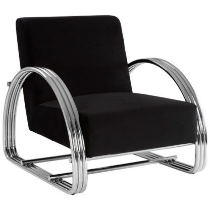 An Image of Markeb Leisure Chair In Black
