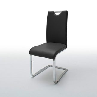 An Image of Louis Metal Swinging Black Dining Chair