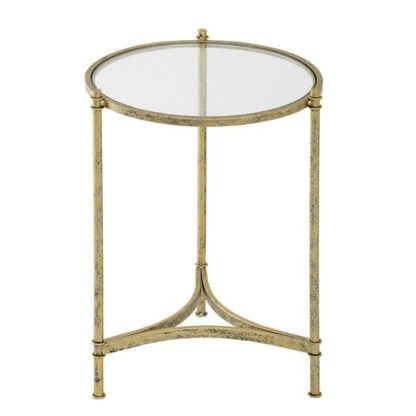 17f17618f65261875ebd0b765d605f45f69a704f4c219563c5a114ee8284e063.jpg An Image of Tustin Glass Lamp Table Large In Clear With Metal Frame