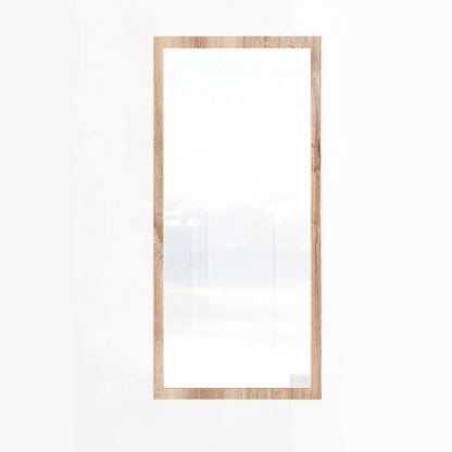 18396ee7cc76ee52a81ceb76aff982ea476f77568664311f119efb37f95fc6ea.jpg An Image of Mantova Wall Mirror In Planked Oak Effect Frame