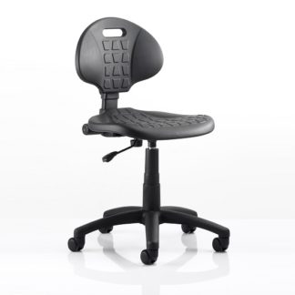 An Image of Winston Home Office Operator Chair In Black With Castors