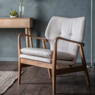 An Image of Jensen Bedroom Armchair In Natural