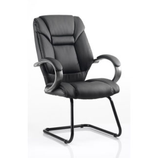 An Image of Galloway Leather Cantilever Office Chair