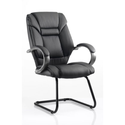 1ab110f2d8e7f279d4c3fa641c8a1b5a1da27aae53b572b1d6231f9269091285.jpg An Image of Galloway Leather Cantilever Office Chair