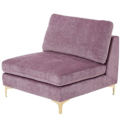1abdf7c45db46196e11411b69b6922b982de9da97667e0adfd3d5d09116a2cd3.jpg An Image of Meriva Modern Bedroom Chair In Plum With Gold Stainless Legs