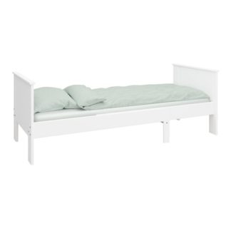 An Image of Alba Wooden Children Pull-out Bed In White