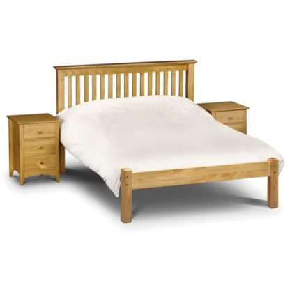 An Image of Barcelona Wooden Low Foot End Single Bed In Pine