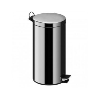 An Image of Pulsar Pedal Stainless Steel Bin In Silver