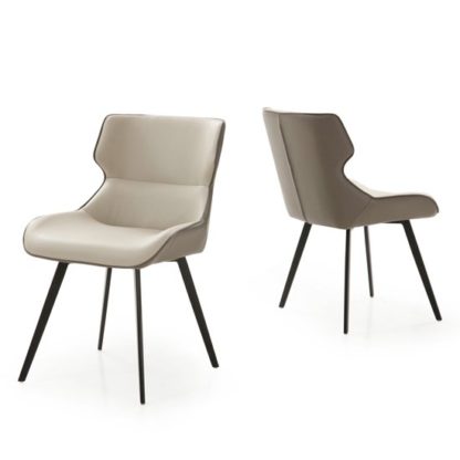 20adbb4c34fde850125a5731f238ce2e7d4c8cc115db896ab42cc849cc9debeb.jpg An Image of Ancha Stone And Dark Grey Dining Chairs In Pair