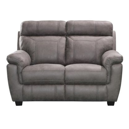 228a4e36c37a772bf30977d889bb4ad903e6cae113841a07c290f94826ffeaae.jpg An Image of Colyton Fabric Two Seater Sofa In Grey Finish