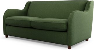 An Image of Custom MADE Helena Sofabed with Memory Foam Mattress, Textured Weave Green