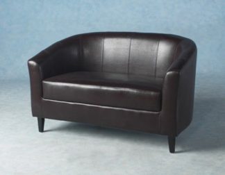 An Image of Tempo Twin Tub Chair In Expresso Brown
