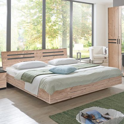 An Image of Susan Wooden King Size Bed In Silver Fir