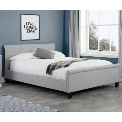 2a2058158857c545370c81c0f2297e11307a24b5aa1d89cdb3543e636f585e7c.jpg An Image of Stratus Fabric Double Bed In Grey