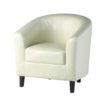 An Image of Tempo Tub Chair In Cream