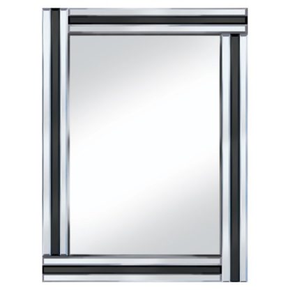 An Image of Black Stripe 60x80 Rectangle Mirror