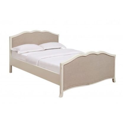 An Image of Chanty Off White Finish Double Bed