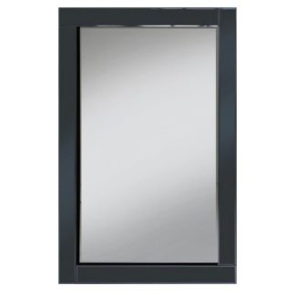 An Image of Bevel 120x80 Wall Mirror In Smoke Grey Glass Border