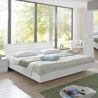 An Image of Susan Wooden Small Double Bed In White