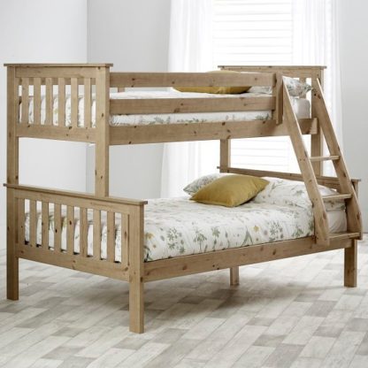 335d7acba49dfa1917efa908ef5f570f7378ea6b43ccaf2b854a560fb297bfa7.jpg An Image of Katie Wooden Triple Sleeper Bunk Bed In Lacquered Pine