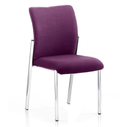 An Image of Academy Fabric Back Visitor Chair In Tansy Purple No Arms