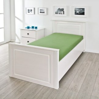 An Image of Danzig Modern Wooden Single Bed In White