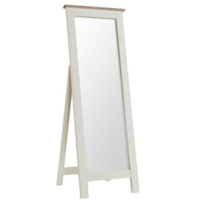 34c4d7de2535d2027763fc54dfa041e133d3a74fe9dae331e3083c92bf5fd167.jpg An Image of Alaya Cheval Mirror In Stone White Finish