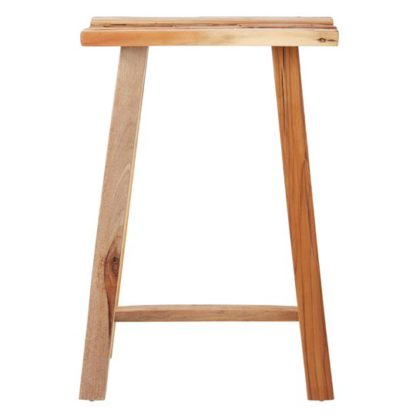 An Image of Formosa Teak Wood Stool In Brown