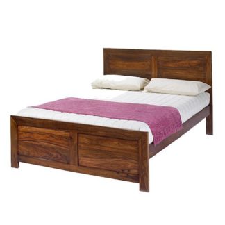 An Image of Payton Wooden Super King Size Bed In Sheesham Hardwood