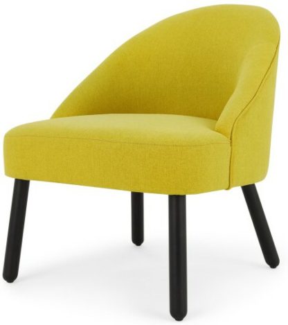 An Image of MADE Essentials Nial Accent Armchair, Chartreuse