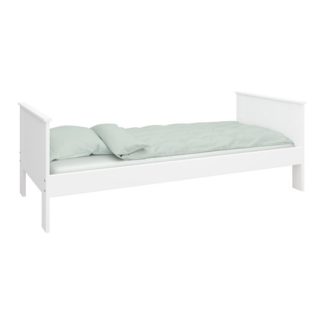 An Image of Alba Wooden Children Single Bed In White