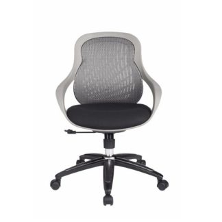 An Image of Melvina Fabric Office Chair In Grey