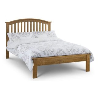 An Image of Brashear Wooden Double Size Bed In Light Oak Effect Finish