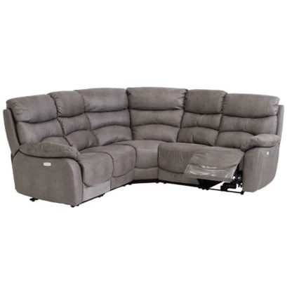 3c89d0a95c8e330172c383ca5076bfd6bdfe85642d2211989295611e6e328540.jpg An Image of Layla Fabric Upholstered Corner Group Sofa Set In Grey