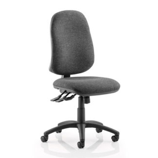 An Image of Eclipse Plus XL Office Chair In Charcoal No Arms