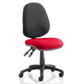 An Image of Luna II Black Back Office Chair In Bergamot Cherry