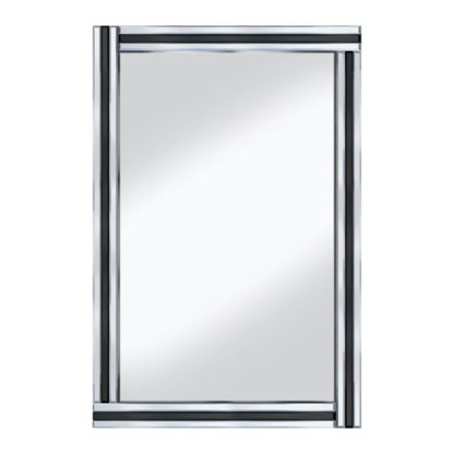 An Image of Black Stripe 120x80 Large Mirror