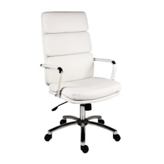 An Image of Deco Retro Eames Style Executive Office Chair In White