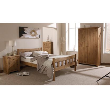 4537399992b57121d323a215740c732c74bb0226ca585143f4e2f8aa8abecaf7.jpg An Image of Pascal Wooden Single Bed In Pine finish