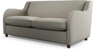 An Image of Custom MADE Helena Sofabed with Memory Foam Mattress, Textured Weave Pebble