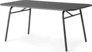 An Image of MADE Essentials Tice Garden 6 Dining Table, Grey