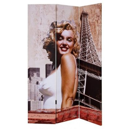An Image of Marilyn Monroe Double Sided Room Divider