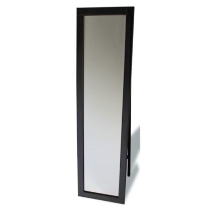 An Image of Cheval Contemporary Black Frame Freestanding Mirror