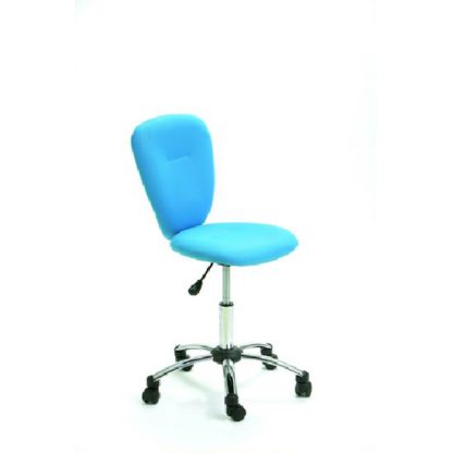 An Image of Pezzi Office Children's Swivel Chair in Blue