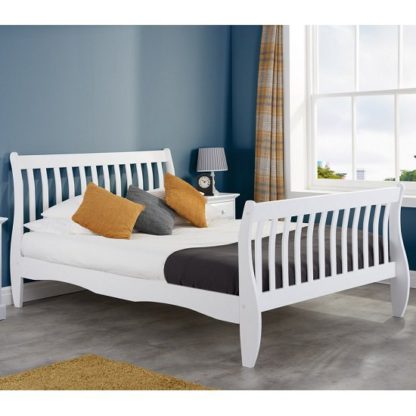 5366013676098f26c7e41a8ca9024391216f552bad07faaae3cf9aca26afb650-1.jpg An Image of Emberly Wooden Small Double Bed In White