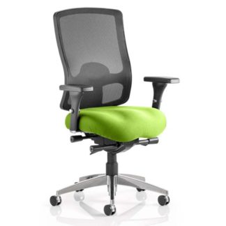 An Image of Regent Office Chair With Myrrh Green Seat And Arms