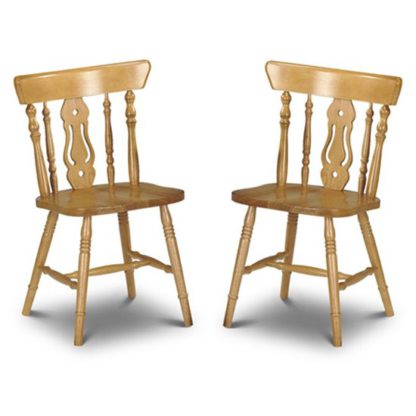 5544e97f6cfbc2bf598170bb6461929d5c808813ac1f25d3f5ed2a4f5fab4ec9.jpg An Image of Yorkshire Honey Lacquered Fiddleback Dining Chairs In Pair