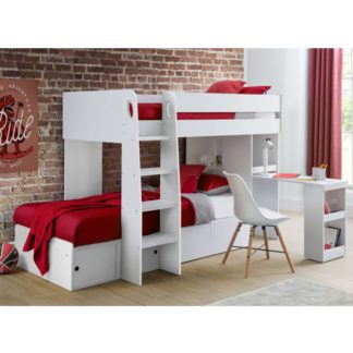 An Image of Eclipse Wooden Bunk Bed In White