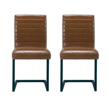 An Image of Montana Brown Finish Dining Chairs In Pair