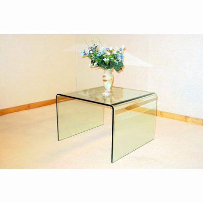 An Image of Angola Bent Clear Glass Lamp Table
